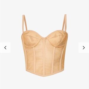 Rozies Corsets nude mesh corset